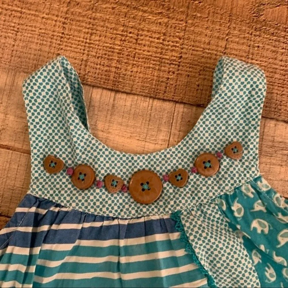 Naartjie girls blue tank top and skirt set - 3YRS